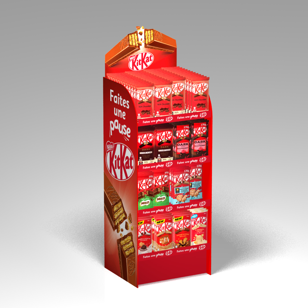 KitKat présentoir Display Tablettes de chocolat PLV Meuble