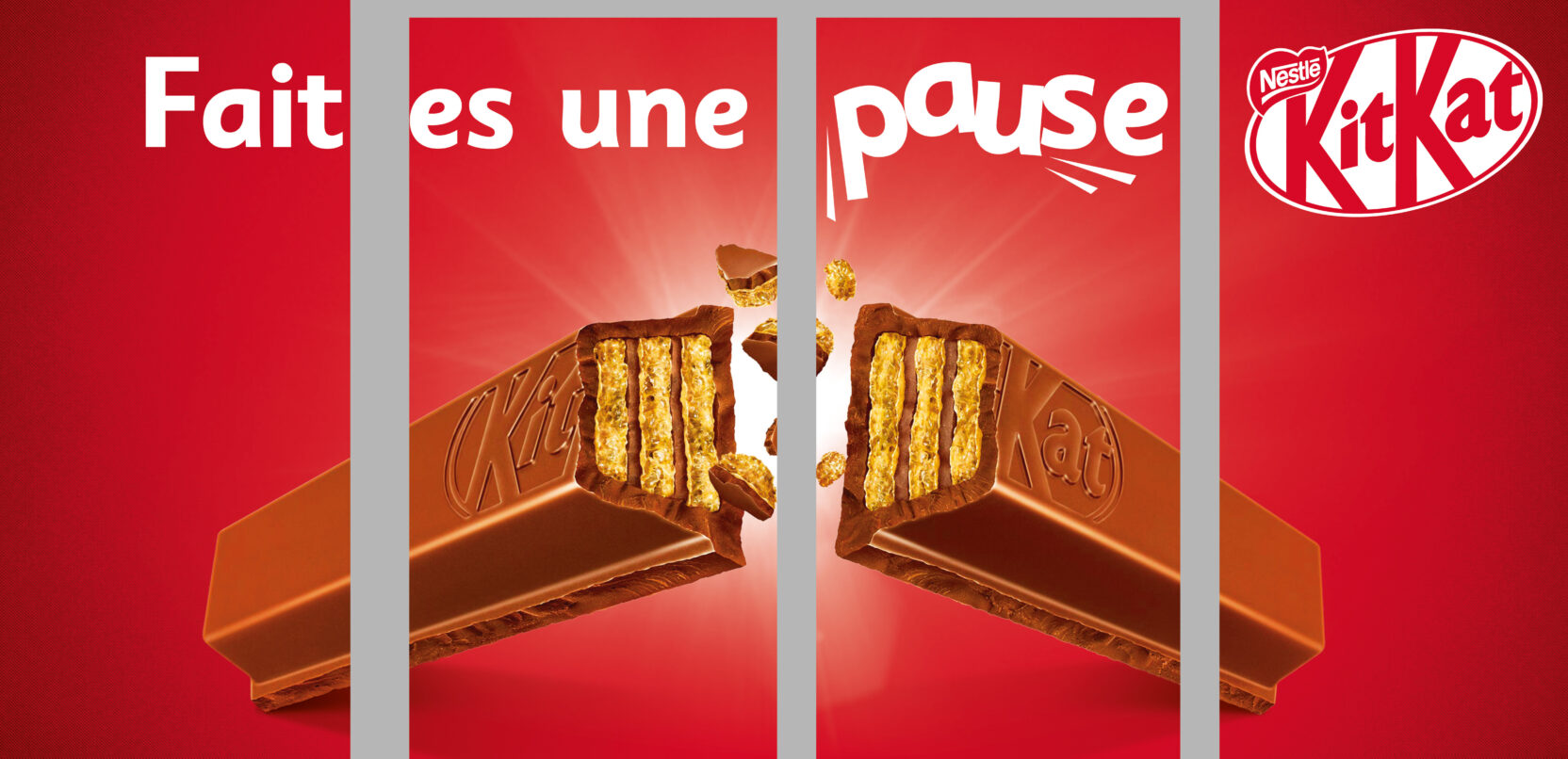 KitKat Vitrine de magasin, devanture, shopping, vitres, Faites une pause Kit Kat