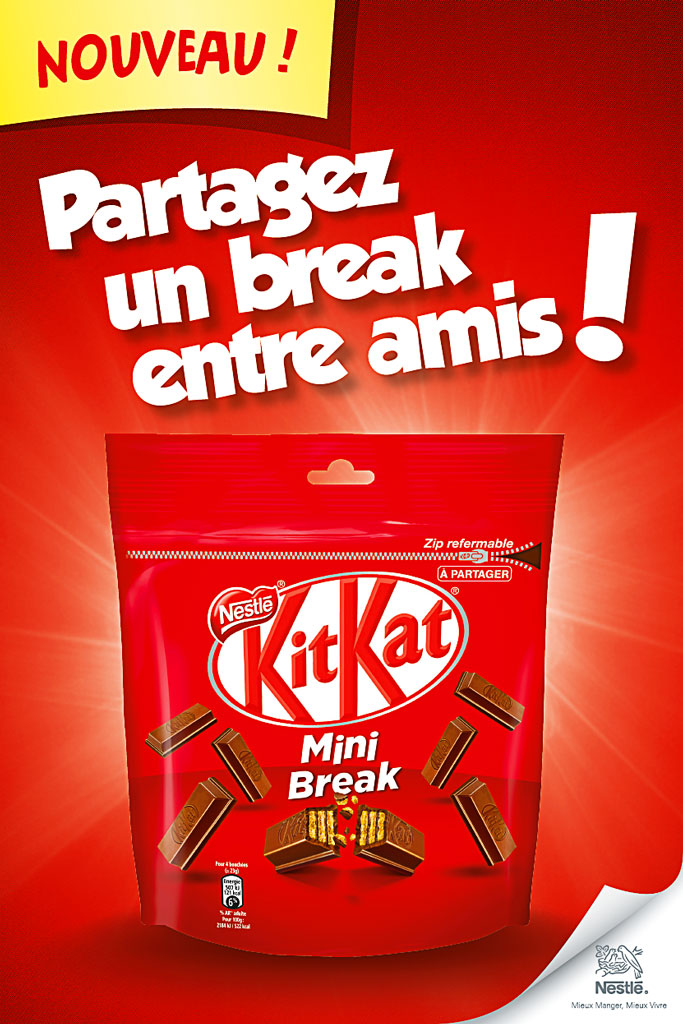 New KitKat Mini Break Nouveau Pack Friends Family Amis Famille Chocolat